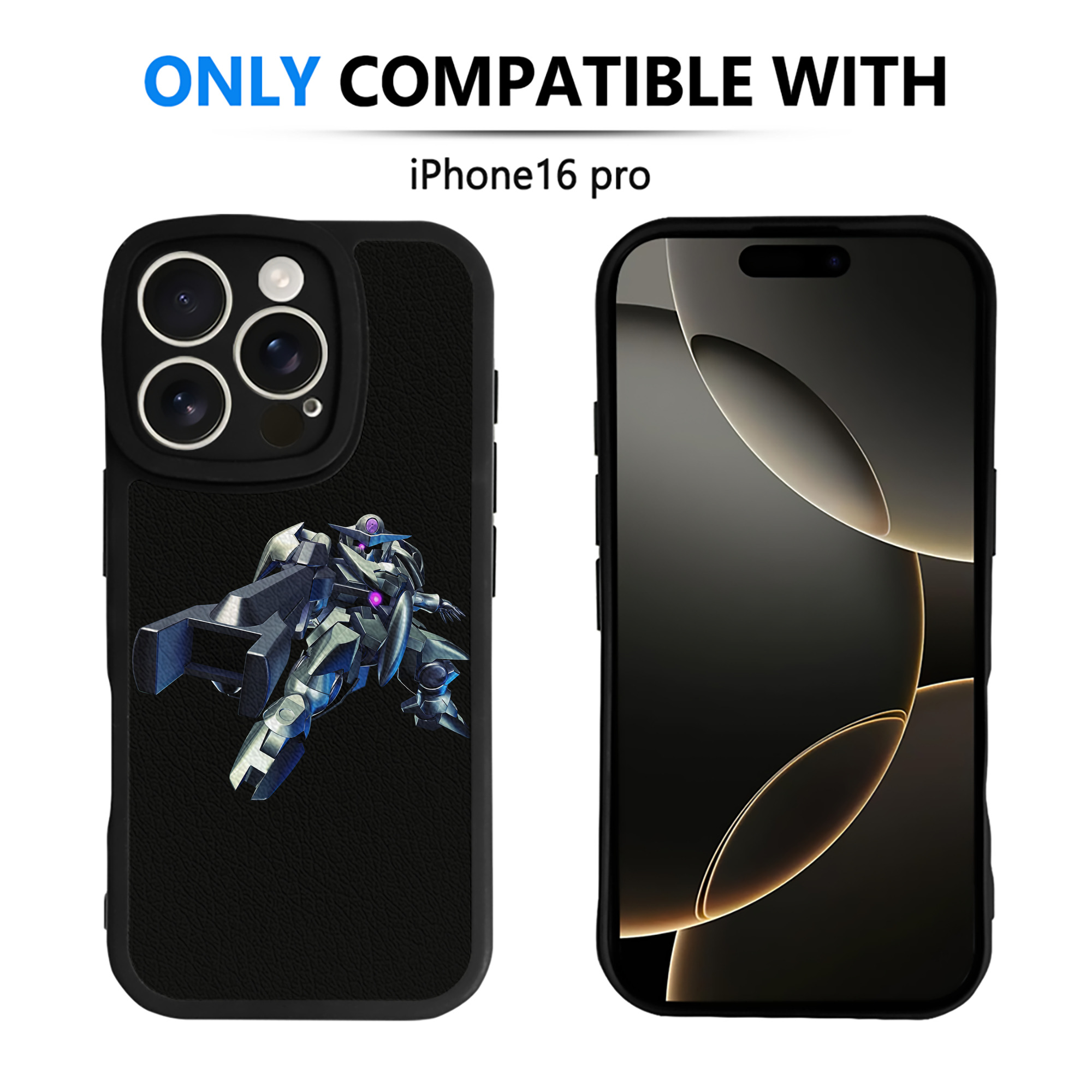 （画像用） 機動戦士ガンダム Mobile Suit Gundam 【iPhone 16シリーズ対応】シリコンスマホケース（レザー調） 材質：シリコン